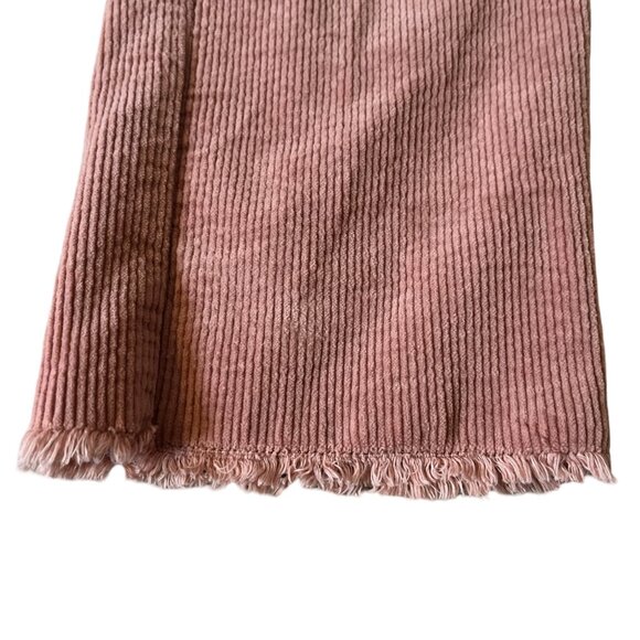 Loft Pants Womens Size 10 Coral Corduroy High Rise Frayed Fall Comfortable - Picture 7 of 7